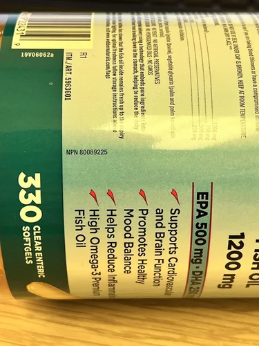 Vista 4 de Kirkland Aceite de pescado Omega-3 1000 mg 300 cápsulas blandas