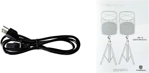 Vista 7 de PRORECK MX8 2500 P.M.P.O Mezclador Compacto de Estudio Alimentado de 8 Canales con Efectos Integrados e Interfaz de Audio USB