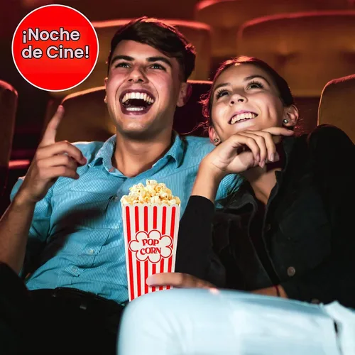 Vista 5 de Contenedores desechables de 46 onzas de cartón a rayas rojas y blancas para noche de cine (paquete de 12)