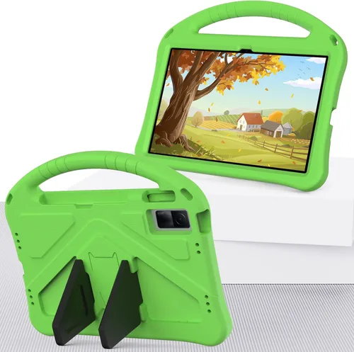 Vista 10 de Funda para tableta para Xiaomi Redmi Pad 2022 de 10.61 pulgadas para niños, duradera y ligera, EVA, a prueba de golpes, funda de soporte con mango