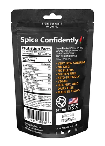 Vista 2 de Casa M Spice Co Pecking Order Condimento para aves de corral • Muy bajo en sodio • Sin MSG • Sin gluten • Apto para dieta cetogénica • Especias