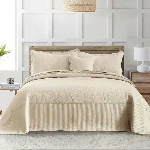 Vista 43 de HoneiLife Juego de ropa de cama tamaño Queen, juego de edredón de microfibra para cama Queen, colchas ligeras de 3 piezas, edredones reversibles