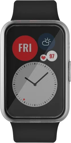Vista 3 de ECSEM - Funda protectora de pantalla compatible con Huawei Watch Fit, ultrafina y suave, cubierta completa, accesorios de reloj inteligente