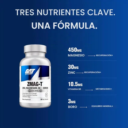 Vista 6 de GAT SPORT ZMAG-T, 90 cápsulas vegetales (30 porciones)