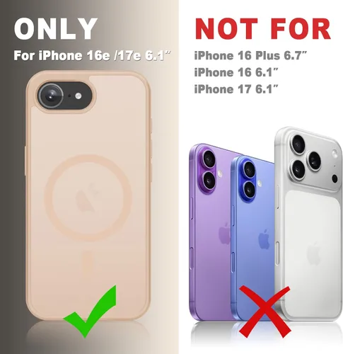 Vista 1181 de Funda para Google Pixel 10 Pro XL, cubierta magnética mate, color negro Fit for MagSafe, Screen Protector included, Shockproof Military Grade