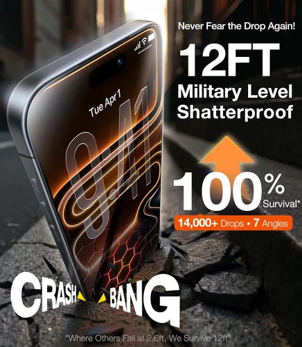 Vista 5 de UltraGlass Protector de pantalla de privacidad de vidrio 9H+ para iPhone 15 Pro Max [armadura de privacidad invisible], protector de pantalla S24