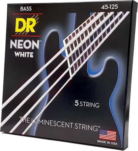 Vista 34 de DR Strings NEON - Cuerdas para bajo eléctrico, 0.045-.105, medianas, color rojo