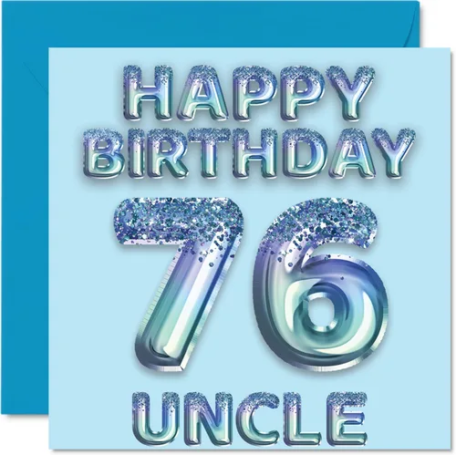 Vista 42 de Stuff4 Tarjeta de primer cumpleaños para niños, globo de fiesta con purpurina azul, tarjetas de feliz cumpleaños para niño de 1 año, nieto, hijo, 57