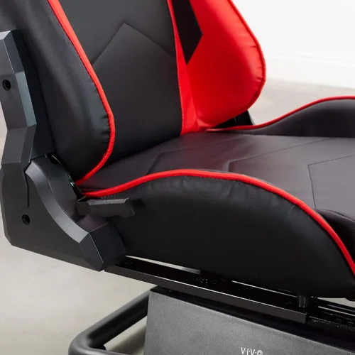 Vista 8 de VIVO Racing Simulator Cockpit with Wheel Stand, Gear Mount, Chair and Frame Only, Fits Logitech, Thrustmaster, Fanatec, Compatible with Xbox One