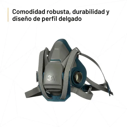 Vista 4 de 3M Respirador reutilizable de media cara con cierre rápido Rugged Comfort