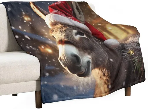 Vista 26 de Mantas suaves y mantas para sofá, casa de Navidad y pan de jengibre, manta de microfibra suave y acogedora manta de microfibra para hombre, casa