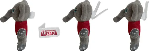 Vista 7 de Bobbi-Dobbiez - Peluche de peluche de la Universidad de Alabama Big Al, se fija a mochilas, bolsos, zapatos, botellas de agua y más