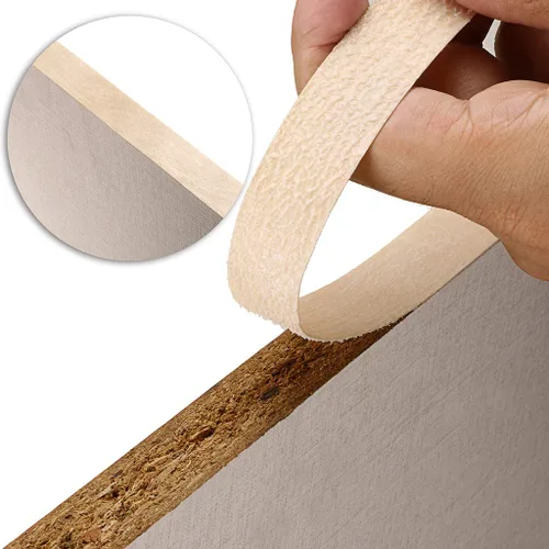 Vista 6 de Skelang Rollo de Banda de Borde de Chapa de Madera de Arce de 2" x 50' Preencolada para Planchar con Adhesivo Termofusible Cinta de Madera Flexible