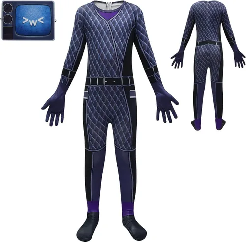 Vista 2 de MLKIN Halloween Cosplay Costumes for Boy Cartoon Graphic Costume