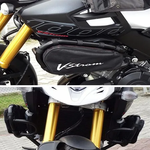 Vista 5 de Protector Frames for Suzuki V-Strom DL1000 VSTROM DL 1000 2014-2021 2020 Motorcycle Frame Crash Bar Waterproof Repair Bag Positioning Tool Bag Crash