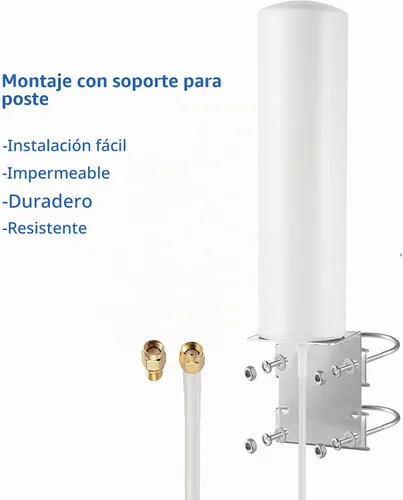 Vista 5 de Antena celular de alta ganancia 10dBi LTE para todas las series Spypoint Flex G36 Link Micro/Stealth CAM/Tactacam Reveal X Gen 2.0/3.0, Reveal X