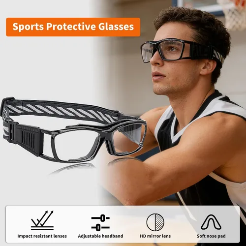Vista 6 de SooGree Gafas protectoras deportivas para baloncesto para hombres y mujeres