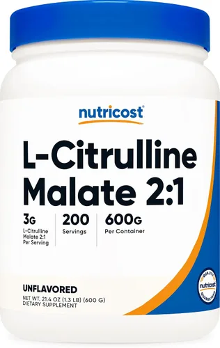 Vista 13 de Nutricost L-citrulina malato 2:1 (10.58 oz) (frambuesa azul)