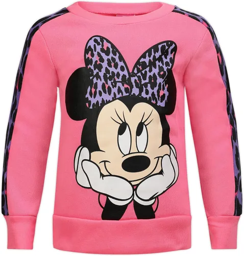 Vista 2 de Disney Minnie Mouse - Conjunto de sudadera y pantalón deportivo para niñas pequeñas - Rosa