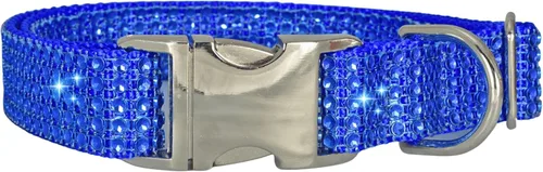Vista 22 de Collar de perro con diamantes de imitación, hebilla grabada y opciones de correa, collares de perro brillantes a la moda, joyas brillantes