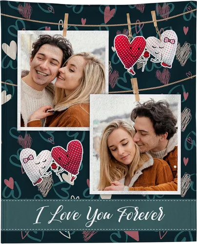Vista 33 de Manta personalizada con foto, manta personalizada con imagen para regalos de pareja, mantas de franela personalizadas para adultos, niños