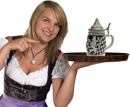 Vista 6 de 0,65 litros OktoberfestHaus Regalos alemanes para hombres pintados a mano Stein Bayern Escudo de armas con tapa de metal Jarras de Cerveza y Jarra