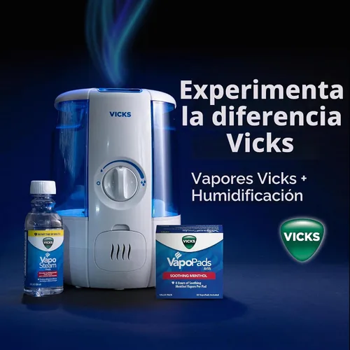 Vista 6 de Vicks Humidificador CoolRelief de niebla fría, 1.2 galones