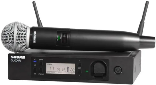 Vista 12 de Shure GLXD24R+/B58 Sistema de Micrófono Inalámbrico Digital Profesional de Banda Dual – Duración de Batería de 12 Horas, Alcance de 100 pies