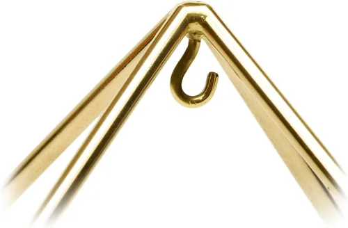 Vista 3 de Pirámide de meditación de cobre chapado en oro de 24 quilates de 51 grados 9 "para curación