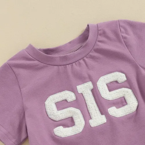 Vista 5 de FIOMVA Conjunto de 2 piezas a juego para hermana pequeña, ropa de verano para niña pequeña