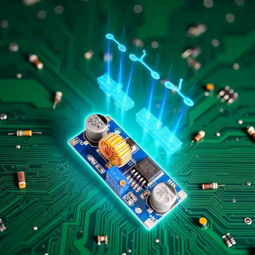 Vista 7 de 5A Dc-Dc 4-38V a 1.25-36V Voltaje Reductor Ajustable de Alta Potencia Convertidor de Buck Convertidores de Potencia Módulo Regulador de Voltaje