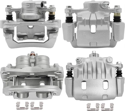 Vista 30 de SCITOO 18B5055 18B5054 Conjunto de pinzas de freno de disco con soporte para Chrysler Aspen 07-09, para Dodge Dakota/para Durango, para Dodge Ram