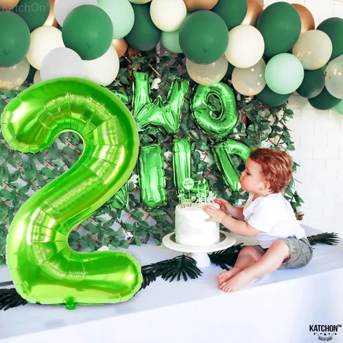 Vista 778 de KatchOn Globo negro del número 1 de 40 pulgadas, globo de feliz cumpleaños Large Mylar Number One Balloon for 1st Birthday Decorations, Foil