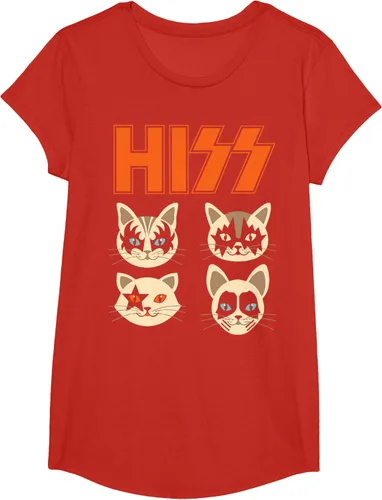 Vista 38 de Camiseta Hiss Funny Cats Kittens Rock Rockin, Negro