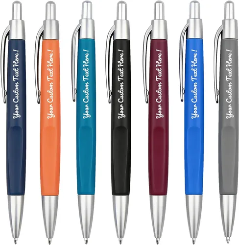 Vista 10 de Paquete de 100 bolígrafos personalizados con tinta negra personalizable