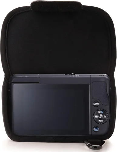 Vista 6 de MegaGear Funda para cámara Canon EOS M10 sin espejo con lente de 0.591-1.772 in (negro)