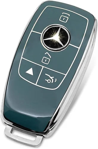 Vista 25 de Funda de llave de TPU suave avanzada es compatible con Mercedes Benz 2024-2025 E 2023-2025 SL CLE GLC 2022-2025 EQE EQS S C Series llave