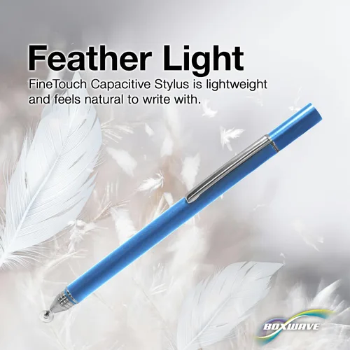 Vista 6 de BoxWave Lápiz óptico compatible con Chuwi HiPad X – FineTouch Capacitive Stylus, lápiz capacitivo superpreciso – Azul lunar