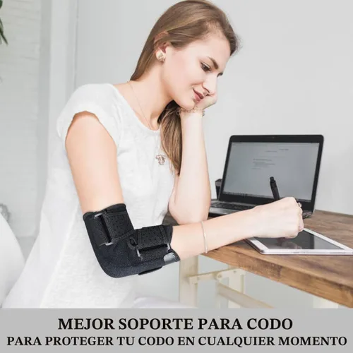 Vista 5 de Reamphy Codera, cómodo soporte para dormir en el codo, férulas estabilizadoras ajustables, síndrome del túnel cubital, tendinitis, nervio cubital