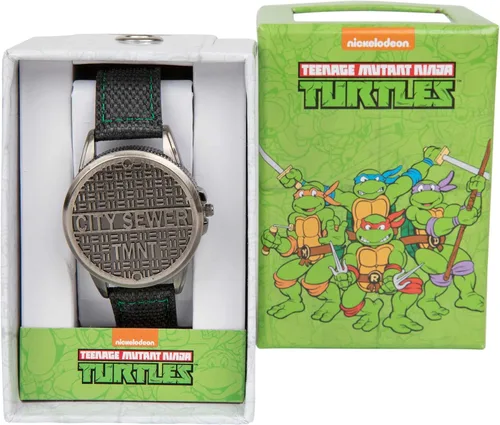 Vista 6 de Teenage Mutant Ninja Turtles Miembros y reloj de placa de alcantarillado, Moderno