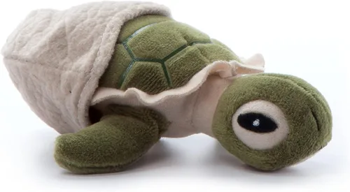 Vista 4 de The Petting Zoo Animal de peluche de tortuga marina con mini concha, regalos para niños, animales salvajes del océano Onez, peluche de tortuga