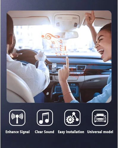 Vista 3 de Amplificador de antena de coche oculto fortalece 25db, adaptador universal de antena de radio FM AM de 12 V para estéreo de coche, audio, radio