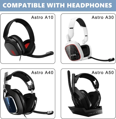 Vista 3 de Cable de repuesto para auriculares de juego Astro A40/A40TR/A10, cable auxiliar con control de volumen de 2,0 m 6,5 pies compatible con Xbox-One PC