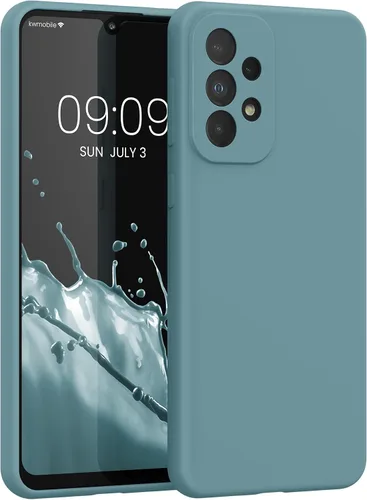 Vista 300 de kwmobile Funda Compatible con Samsung Galaxy A14 5G - Funda de teléfono de TPU y silicona con acabado suave - Verde Lima