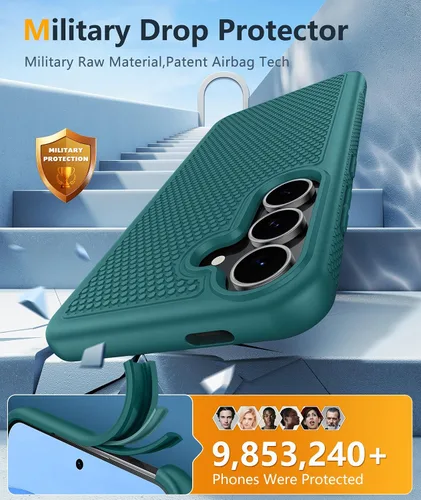 Vista 187 de FNTCASE Funda para iPhone 17 Pro: Fundas delgadas translúcidas de color azul claro compatibles con MagSafe, protección completa de la cámara