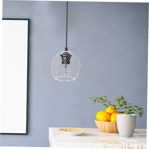 Vista 6 de Pantalla de lámpara de metal, pantalla de lámpara para el hogar, sombra de polvo para pantalla de luz de lámpara, 1 ud