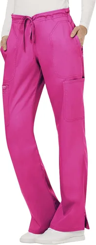 Vista 8 de Cherokee - Pantalones quirúrgicos elásticos Workwear Revolution WW120 para mujer, suaves y con cordón ajustable