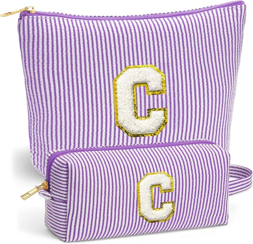 Vista 9 de Set de Bolsos de Maquillaje de Viaje - Bolso Inicial de Aseo de Viaje, Bolso de Cosméticos Portátil Bolso de Maquillaje de Viaje con Artículos Azul