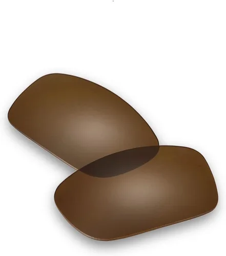 Vista 2 de Walleva Brown Mr. Shield - Lentes de repuesto polarizadas para gafas de sol cuadradas Oakley Fives, marrón, (Brown - Mr. Shield Polarized)