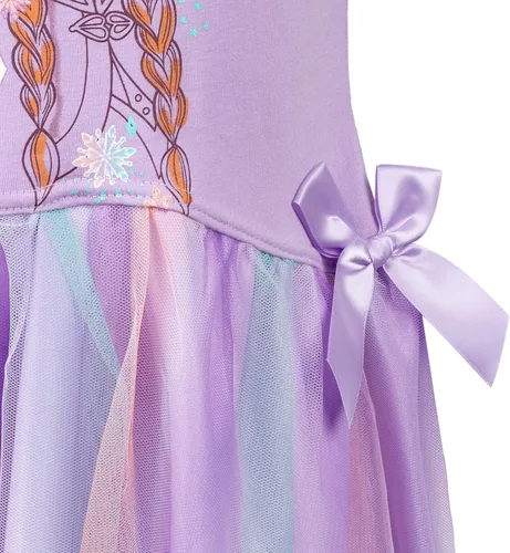 Vista 6 de Disney Frozen Elsa Anna - Vestido para niñas pequeñas y grandes